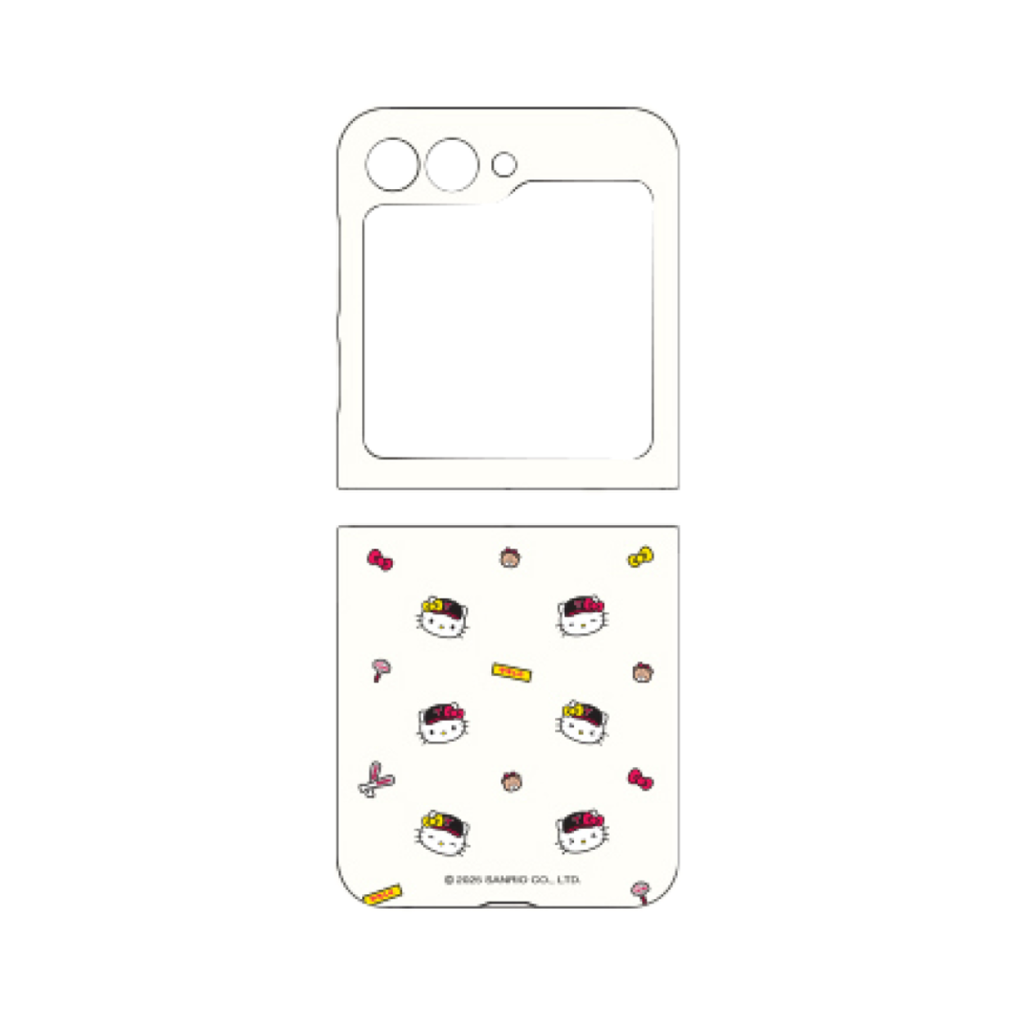 LG 트윈스 x 헬로 키티 갤럭시 패턴 젤 하드 폰 케이스(LG Twins x Hello Kitty Galaxy Pattern Gel Hard Phone Case Clear)