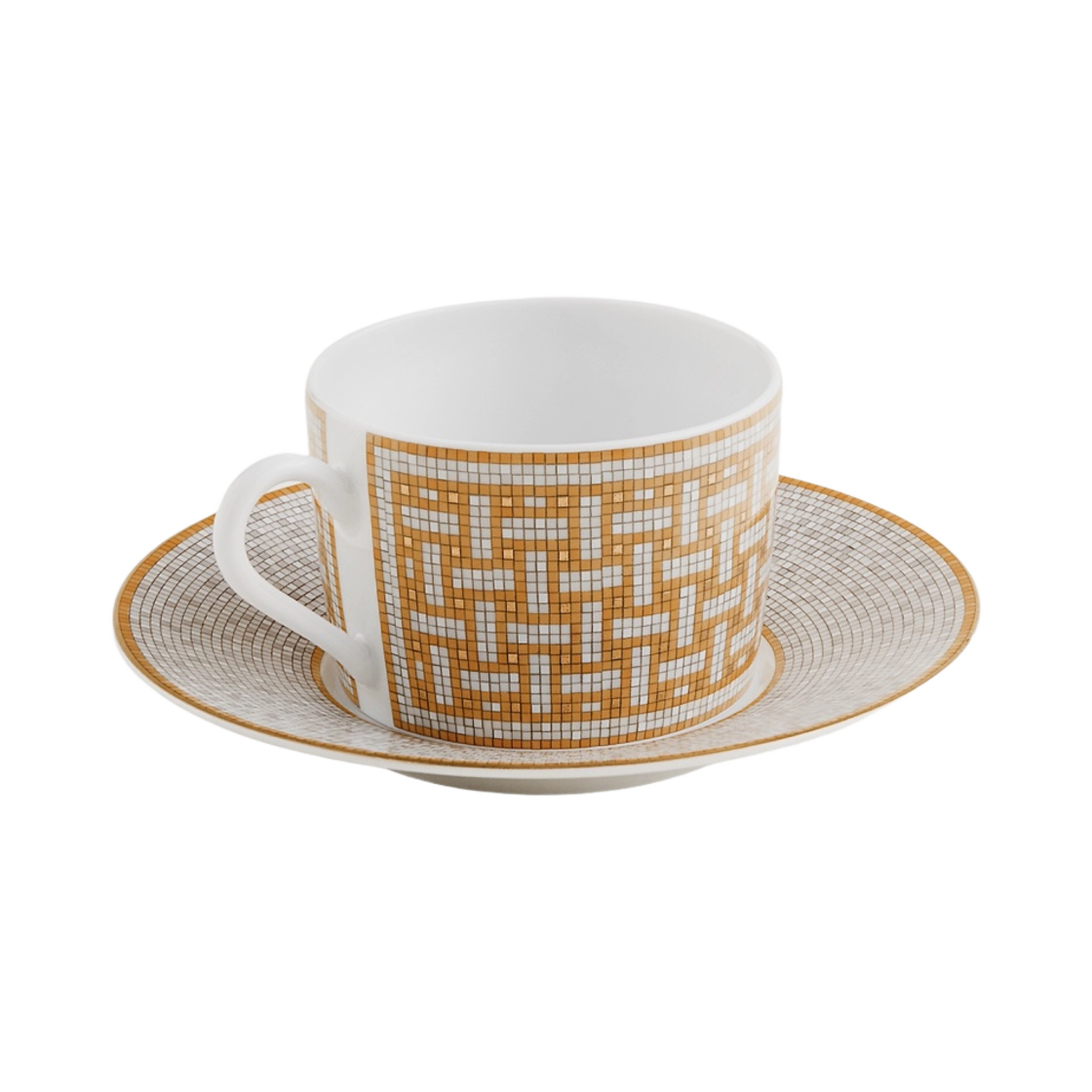 에르메스 모자이크 오 24 티 컵 & 소서 골드 (1개 세트)(Hermes Mosaique Au 24 Tea Cup & Saucer Gold (Set of 1)) - 2