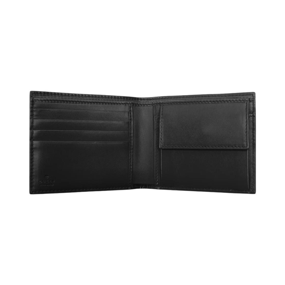 구찌 GG 엠보스 코인 반지갑 블랙(Gucci GG Embossed Bi-Fold Coin Wallet Black) - 2