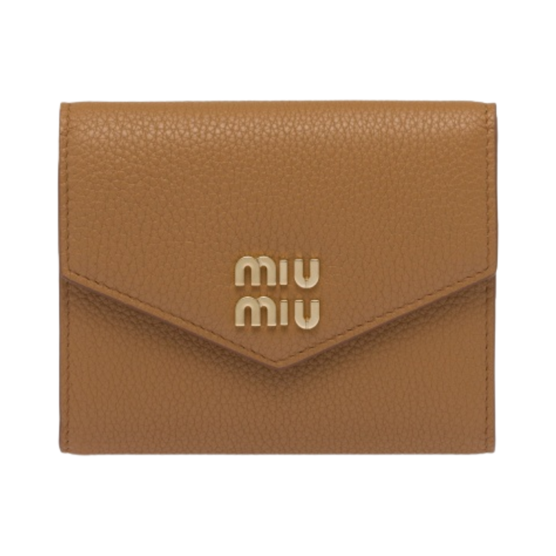 미우 미우 가죽 반지갑 카라멜(Miu Miu Small Leather Wallet Caramel) - 1