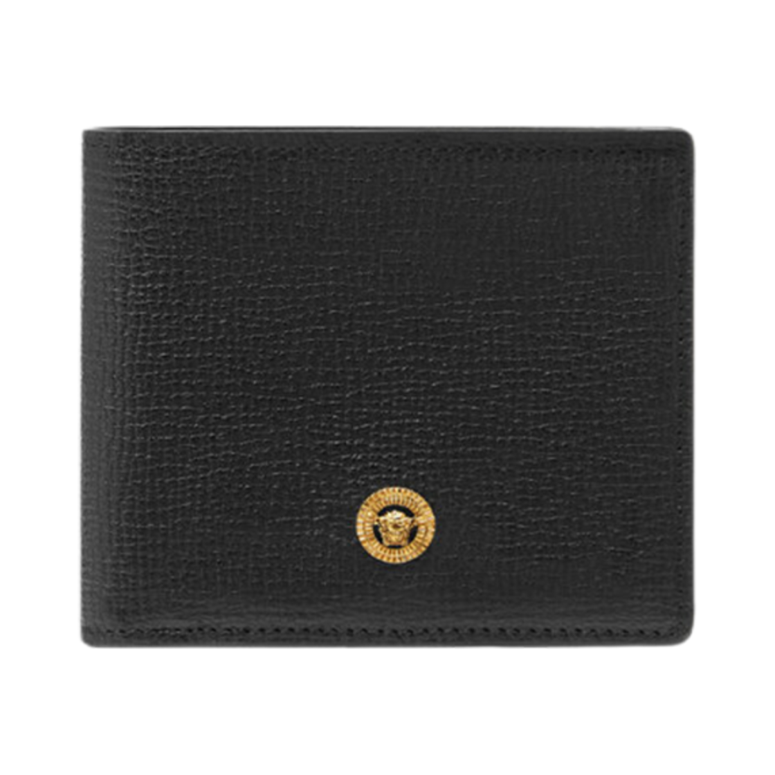 DPU2463-1A10544-1B00V Versace Medusa Biggie Bi-Fold Wallet Black Gold
