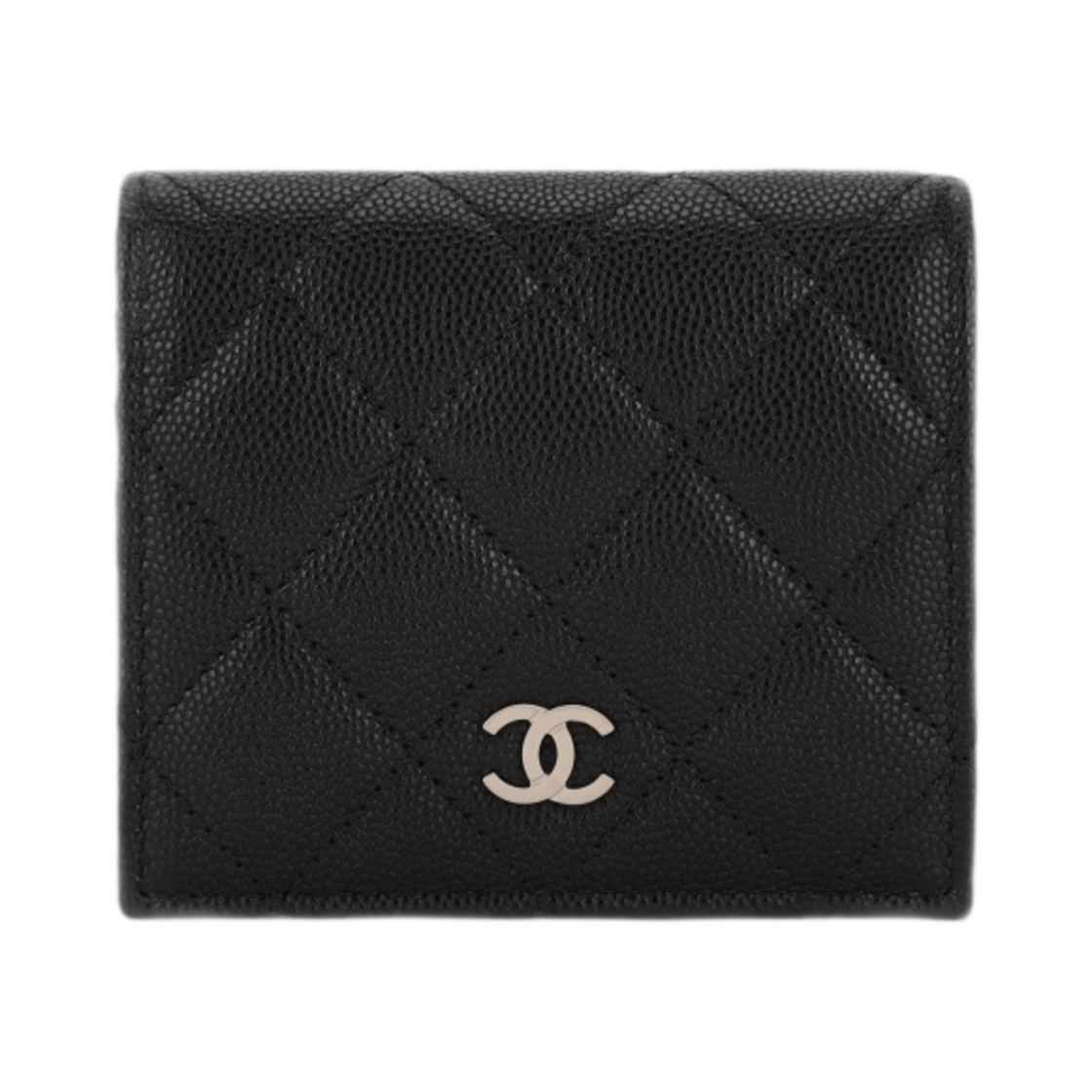 AP3178-Y33352-C3906 Chanel Small Flap Wallet Grained Calfskin & Gold Black
