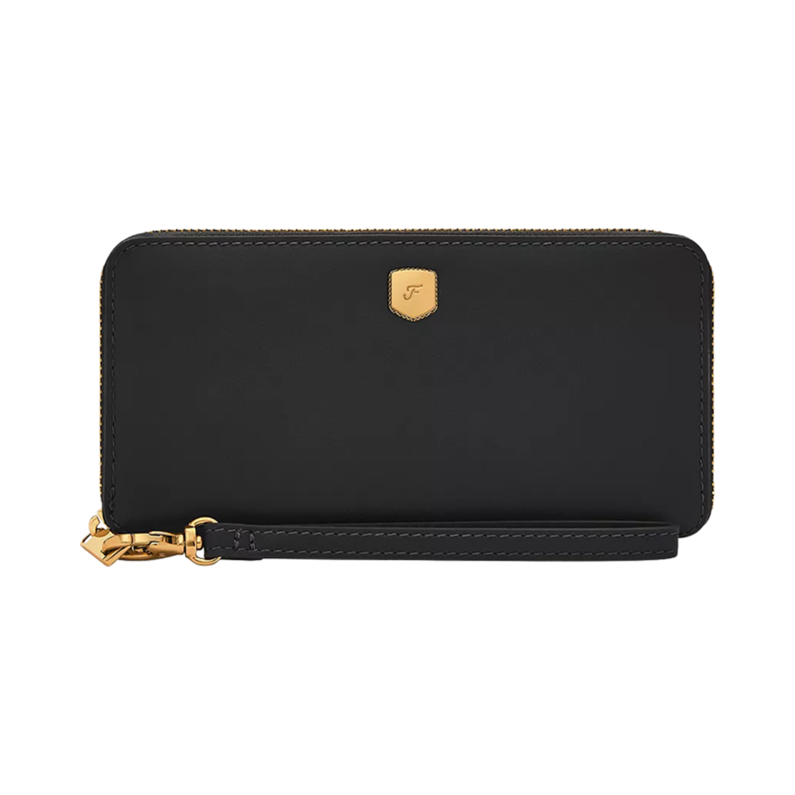 파슬 레녹스 집 컨티넨탈 월렛 블랙(Fossil Lennox Zip Continental Wallet Black)