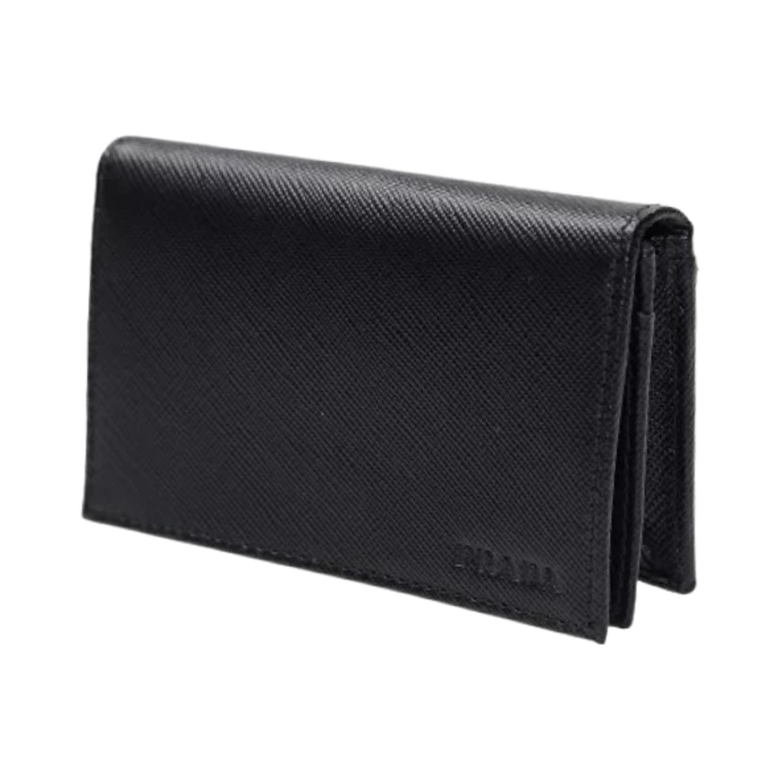 프라다 사피아노 레더 카드 홀더 블랙(Prada Saffiano Leather Card Holder Black) - 2