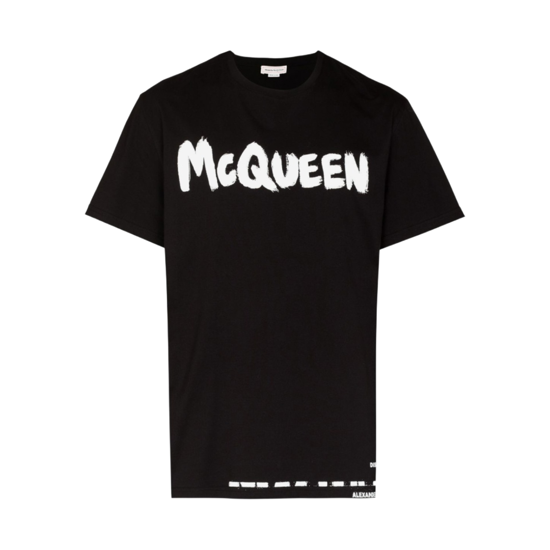 알렉산더 맥퀸 그래피티 티셔츠 블랙(Alexander McQueen Graffiti T-shirt in Black) - 1