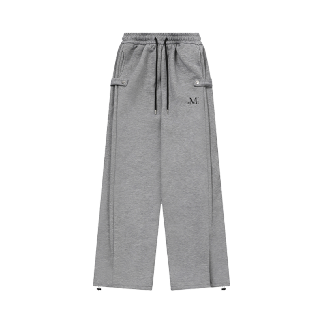 P00000TD1 MUCENT Weir Side Button Sweat Pants Gray