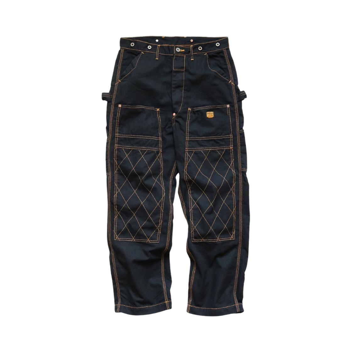 EK-1420/EK-1420LP/EK-1185 Kapital Thin Canvas Lumber Pants Black