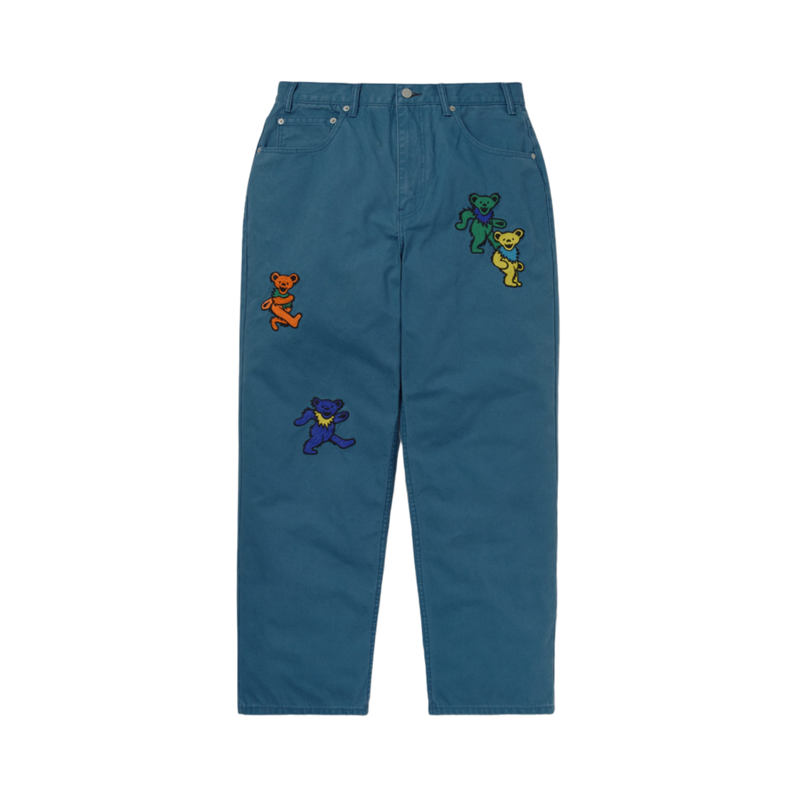 GD251WPA5P01 Thisisneverthat x Grateful Dead Dancing Bears Work Pant Blue