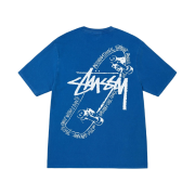 Stussy Skate Posse Pigment Dyed T-Shirt Blue
