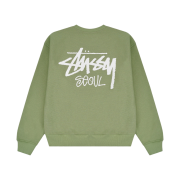 Stussy Stock Seoul Crew Moss 2023