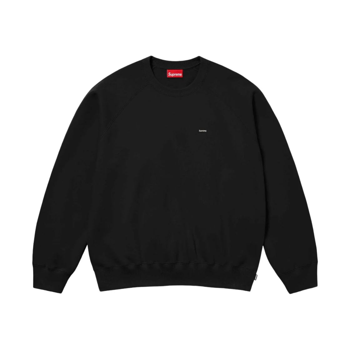 슈프림 스몰 박스 래글런 크루넥 블랙 - 24SS