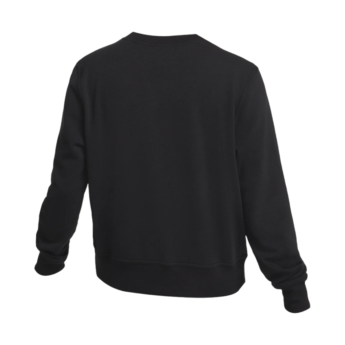 (W) 나이키 드라이핏 원 크루넥 프렌치 테리 스웨트셔츠 블랙 - 아시아((W) Nike Dri-Fit One Crewneck French Terry Sweatshirt Black - Asia) - 2