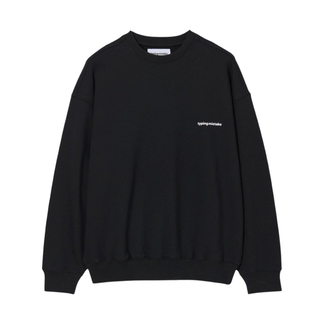 타이핑 미스테이크 러브 스웨트셔츠 블랙 - 22FW