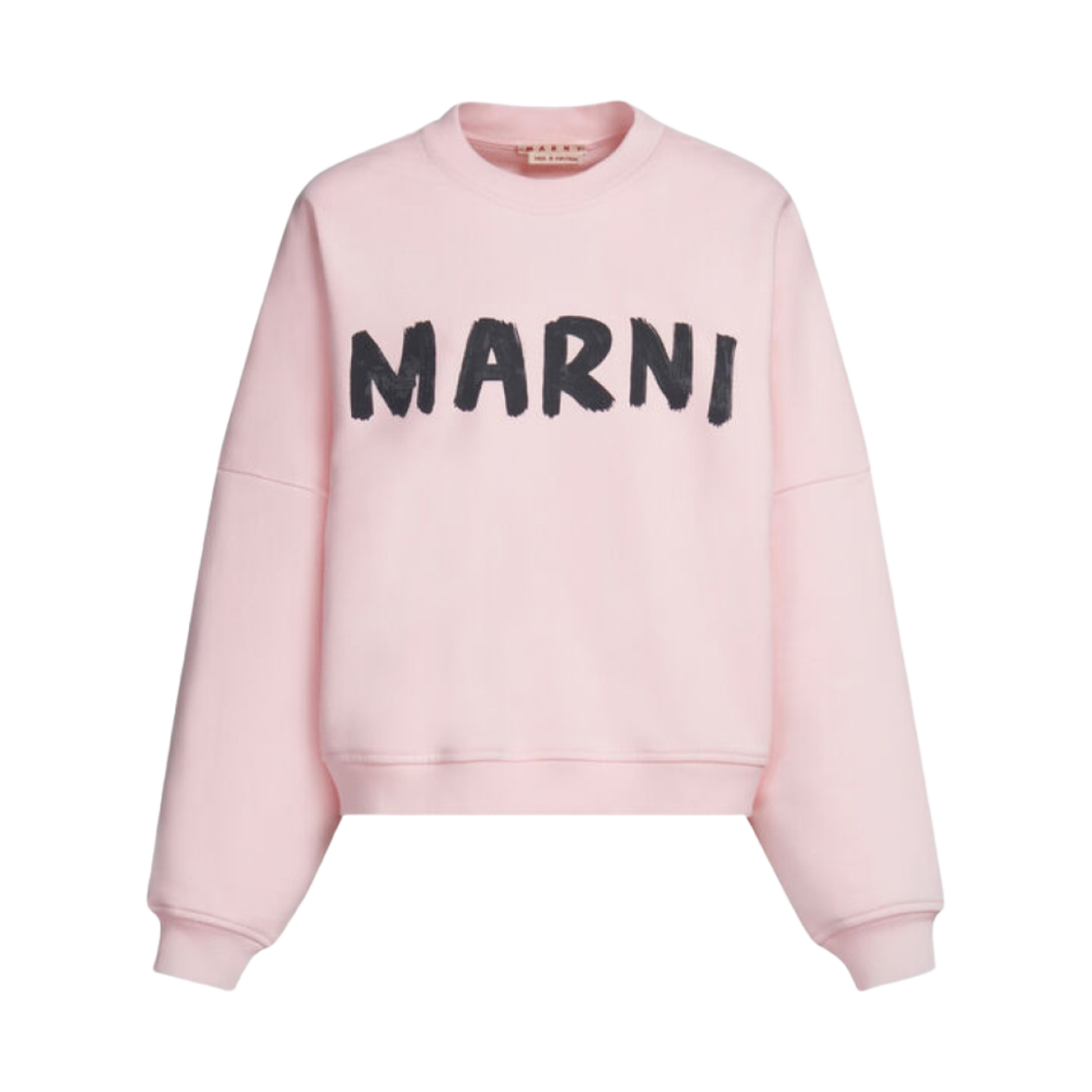 (W) 마르니 프린트 바이오 코튼 스웨트셔츠 핑크구미((W) Marni Print Bio Cotton Sweatshirt Pinkgummy)
