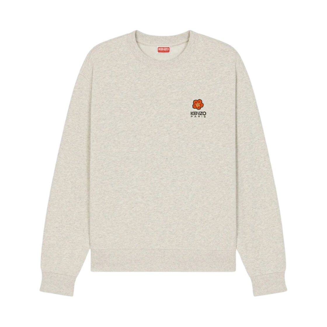 FD55SW4404MF93 Kenzo Boke Flower Crest Sweatshirt Pale Grey