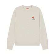 Kenzo Boke Flower Crest Sweatshirt Pale Grey