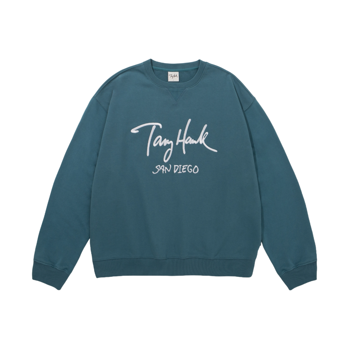토니호크 토니 로고 맨투맨 터쿼이즈(TONY HAWK Tony Logo Crewneck Turquoise)