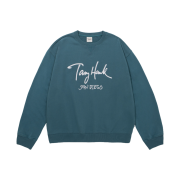 TONY HAWK Tony Logo Crewneck Turquoise