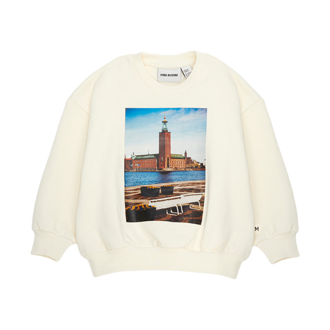 2522012711 (Kids) Mini Rodini City Hall Sweatshirt Ivory