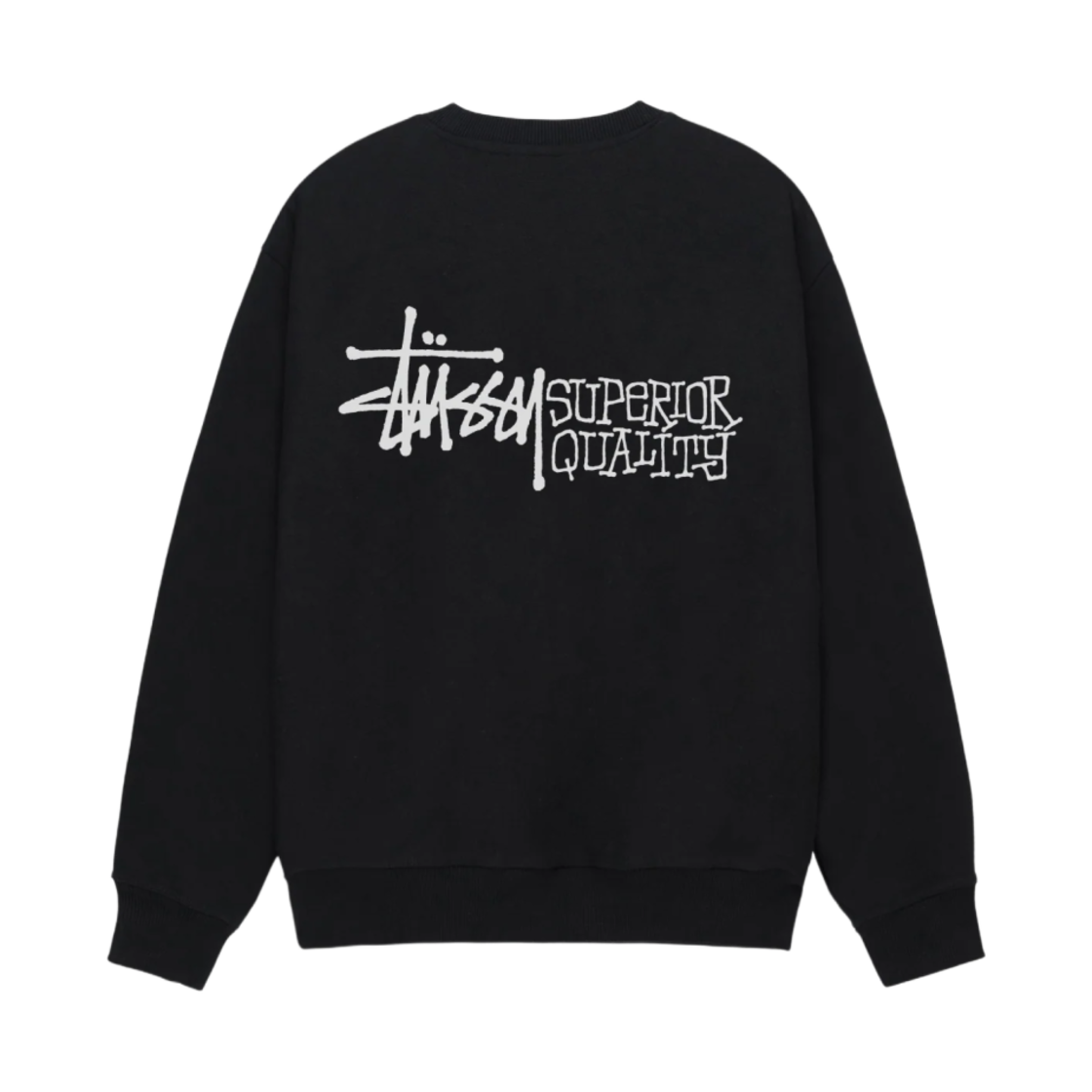 1915058 Stussy Superior Quality Crew Black