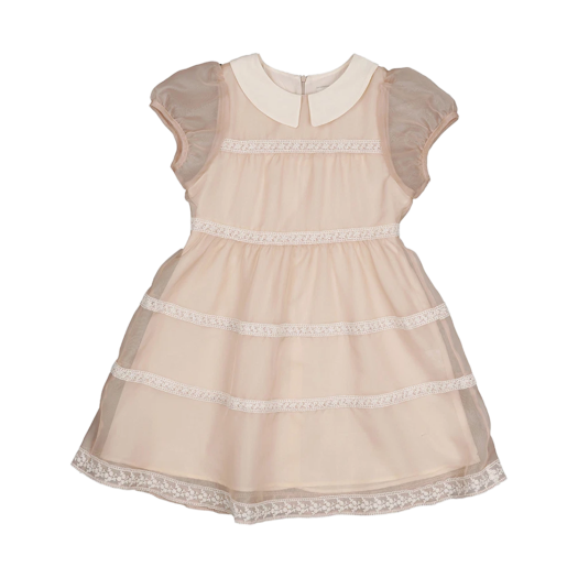 P0000DJP Dared Babydoll Dress In Peach Fuzz
