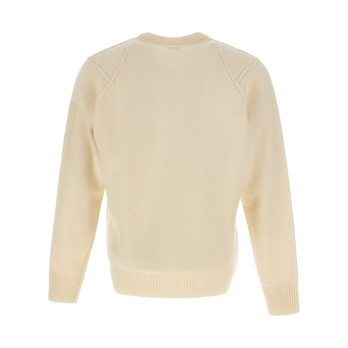 C.P. 컴퍼니 램스울 점퍼 거즈 화이트 - 22FW(C.P. Company Lambswool Jumper Gauze White - 22FW) - 2