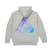 Palace Ombre Tri-Ferg Hood Grey Marl - 23SS