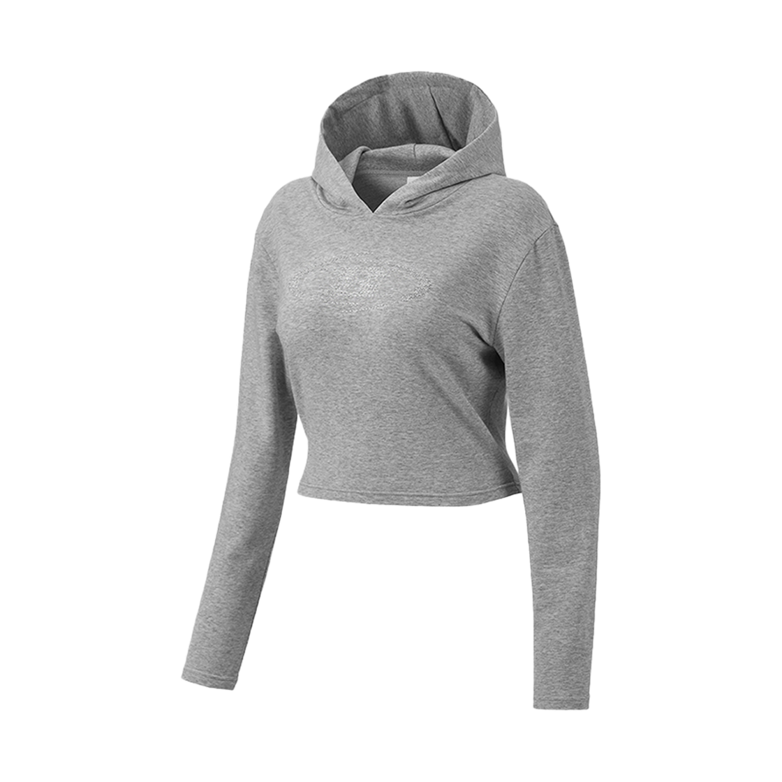 본투윈 스파클링 B 슬림 핏 후드 멜란지 그레이