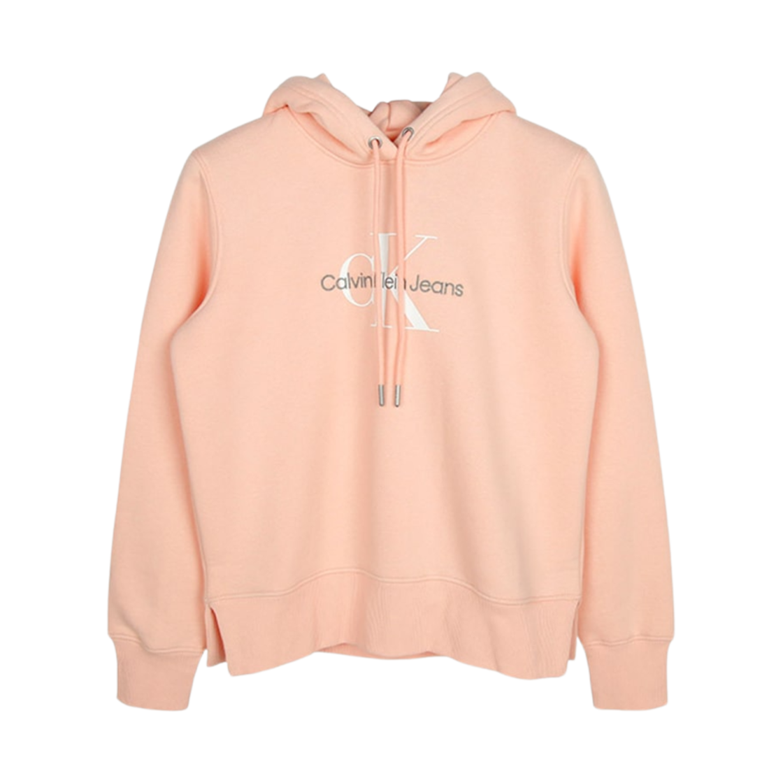 (W) 캘빈 클라인 모노그램 CK 로고 후드 페인트 블라썸((W) Calvin Klein Monogram CK Logo Hoodie Faint Blossom)