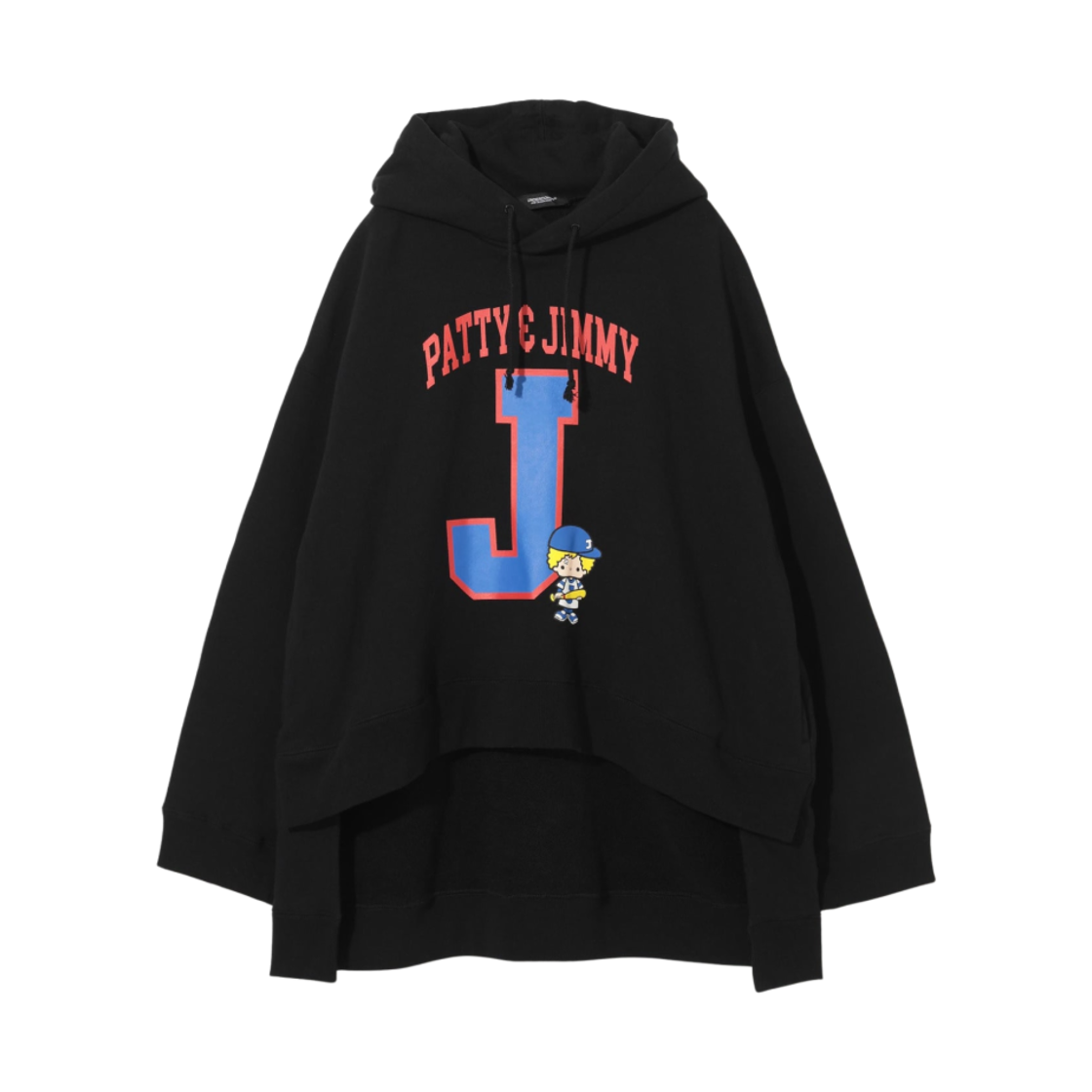 언더커버 x 산리오 UC2D8806-2 지미 플리스 스웨트셔츠 후드 블랙(Undercover x Sanrio UC2D8806-2 Jimmy Fleece Sweatshirt Hoodie Black)