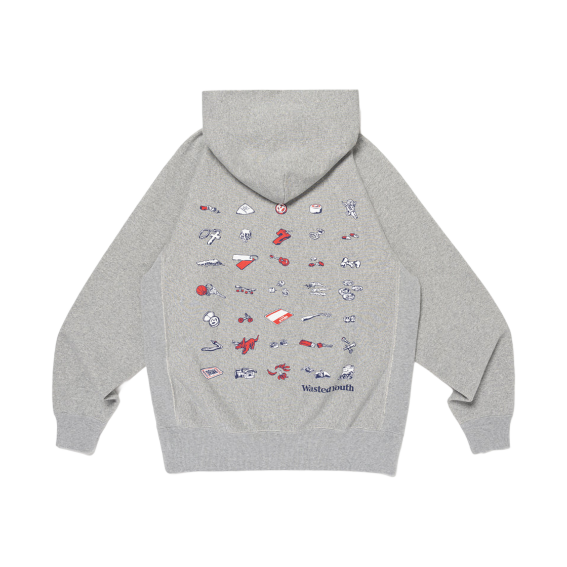 베르디 웨이스티드 유스 헤비 웨이트 후드 그레이(Verdy Wasted Youth Heavy Weight Hoodie Gray) - 1