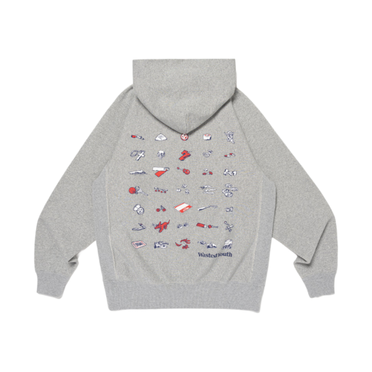 베르디 x 블랙핑크 플러시 후드 그레이 | Verdy | KREAM