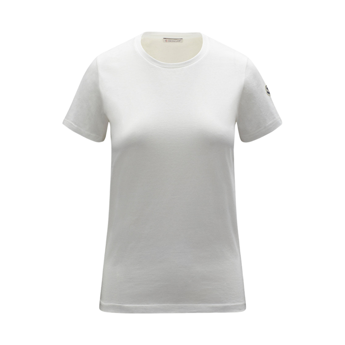 (W) 몽클레르 코튼 저지 티셔츠 오프 화이트 - 24SS((W) Moncler Cotton Jersey T-Shirt Off White - 24SS)