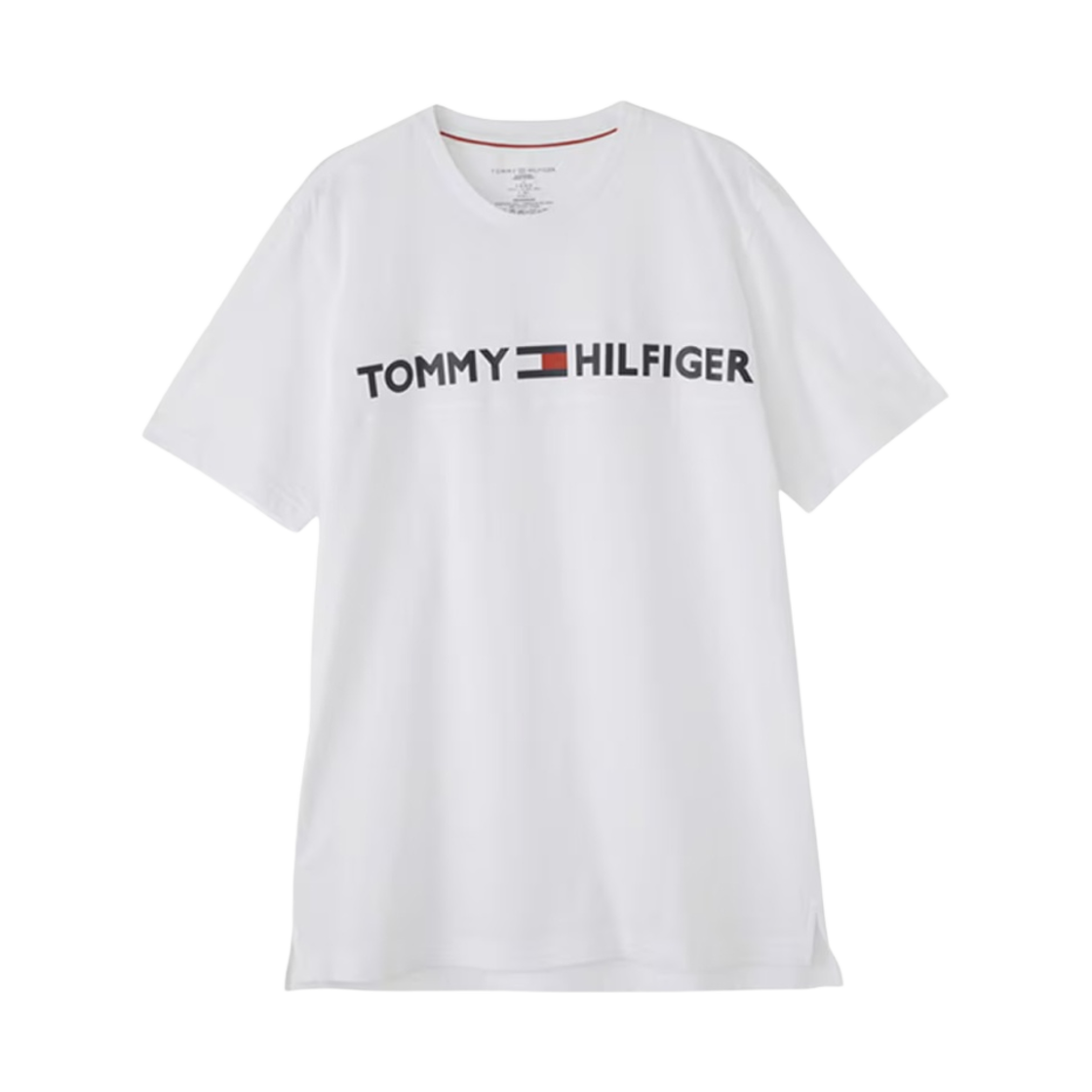 09T3928100 Tommy Hilfiger Morden Logo Crew Neck T-Shirt White