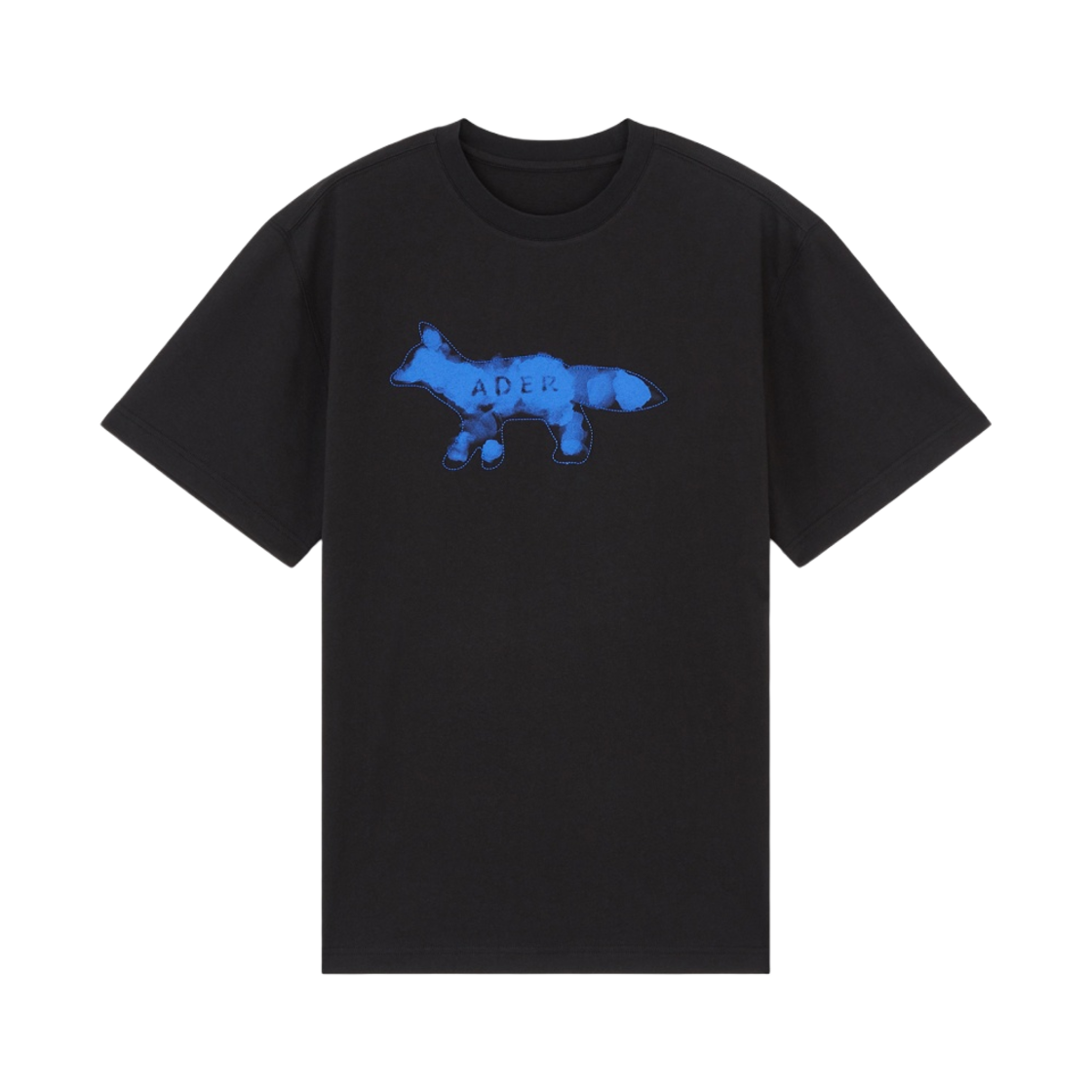 関税込★Maison Kitsune x Ader Error Fog Fox T-Shirt Black★ 메종 키츠네 x 아더에러 포그 폭스 티셔츠 블랙 | Maison