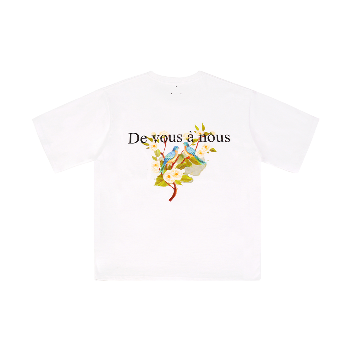 드반 블루 버드 티셔츠 화이트(DVAN Blue Birds T-Shirt White)