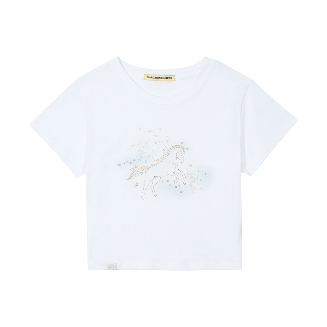 MF2513TS003MWHFR Margarin Fingers Unicorn T Shirt White