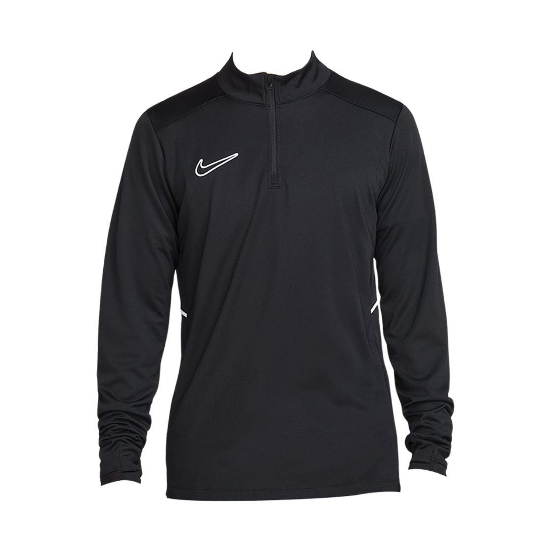 나이키 아카데미 드라이핏 드릴 탑 블랙 화이트 - 아시아(Nike Academy Dri-Fit Drill Top Black White - Asia) - 1