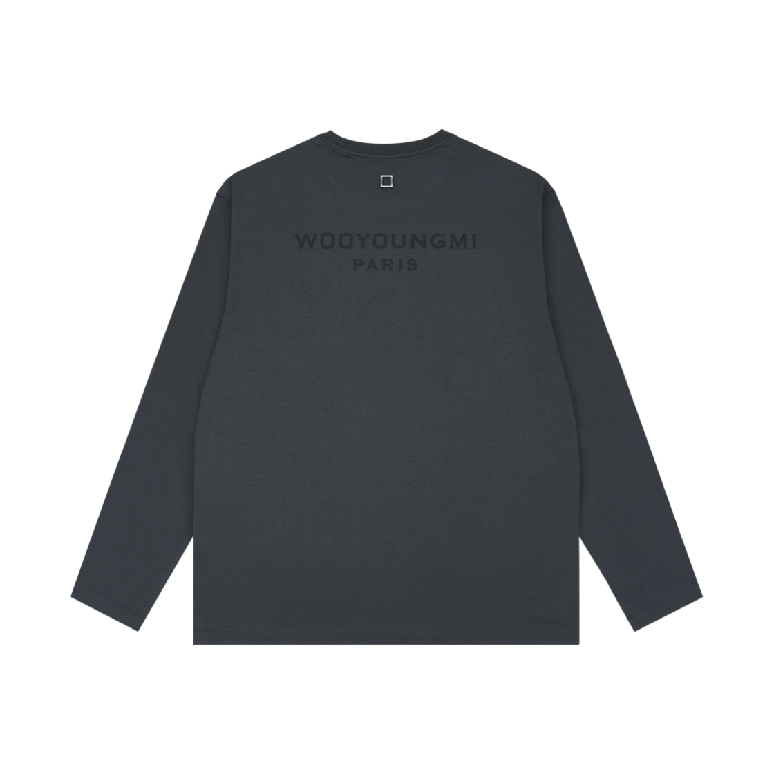 우영미 코튼 백로고 롱슬리브 티셔츠 그레이 - 23SS(Wooyoungmi Cotton Back Logo Long Sleeve T-shirt Grey - 23SS) - 2
