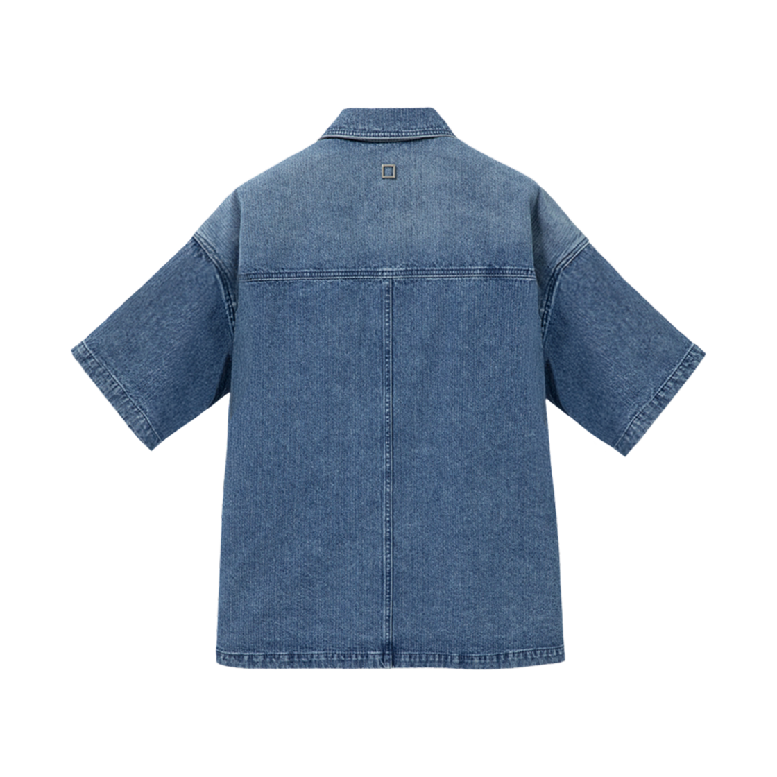 우영미 코듀로이 데님 숏슬리브 셔츠 블루 - 25SS(Wooyoungmi Corduroy Denim Short Sleeve Shirt Blue - 25SS) - 2