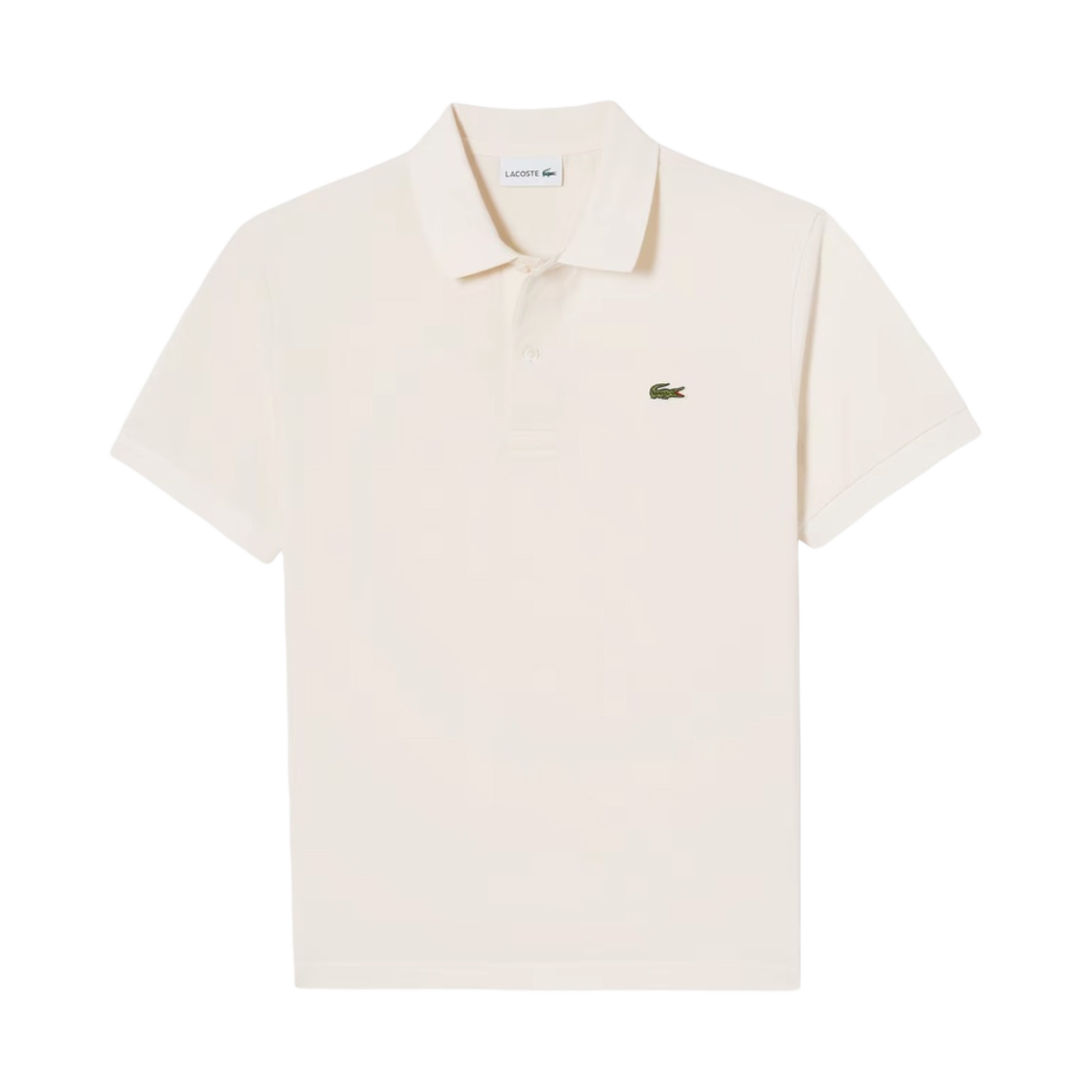 라코스테 프렌치 레귤러 핏 베이직 폴로 셔츠 크림(Lacoste French Regular Fit Basic Polo Shirt Cream) - 1