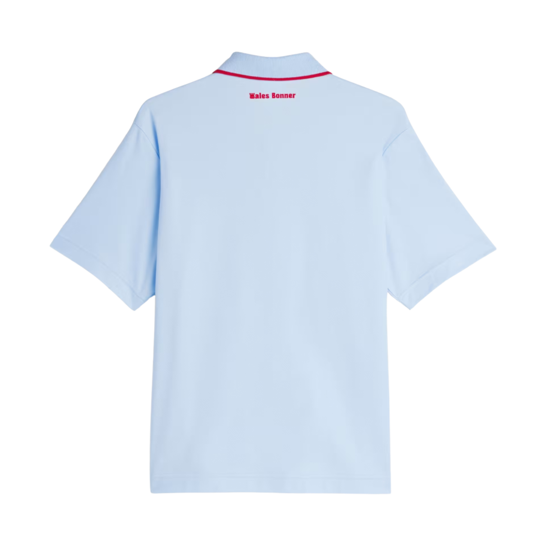 아디다스 x 웨일스 보너 숏슬리브 폴로 셔츠 글로우 블루 - US 사이즈(Adidas x Wales Bonner Short Sleeve Polo Shirt Glow Blue - US Sizing) - 2