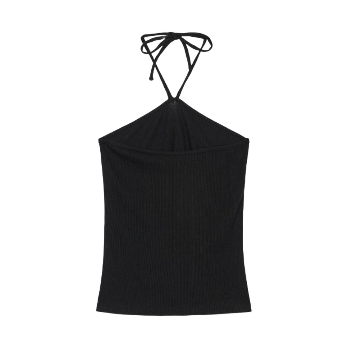 (W) 다이닛 레이어 홀터 탑 블랙((W) Deinet Layer Halter Top in Black) - 2