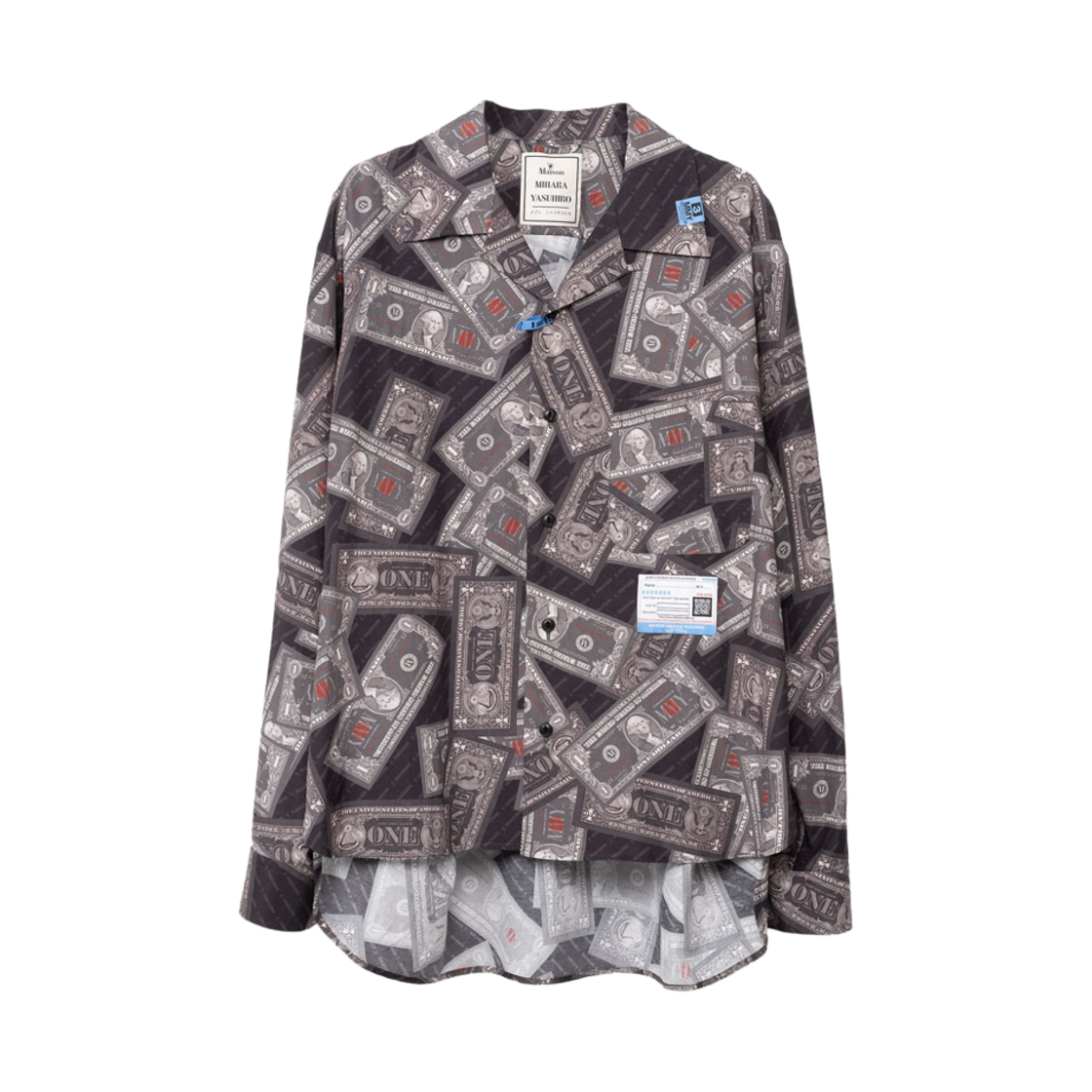 메종 미하라 야스히로 빌 프린티드 셔츠 블랙(Maison Mihara Yasuhiro Bill Printed Shirt Black) - 1