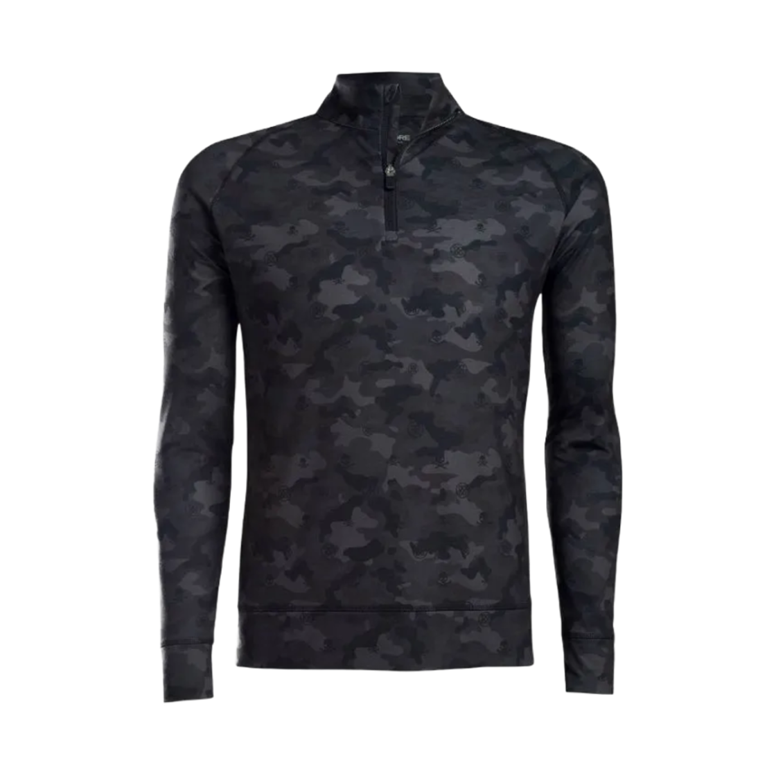 G4MS22K78 G/Fore Luxe Staple Camouflag Quarter Zip Mid Tech Jersey Onyx Camo