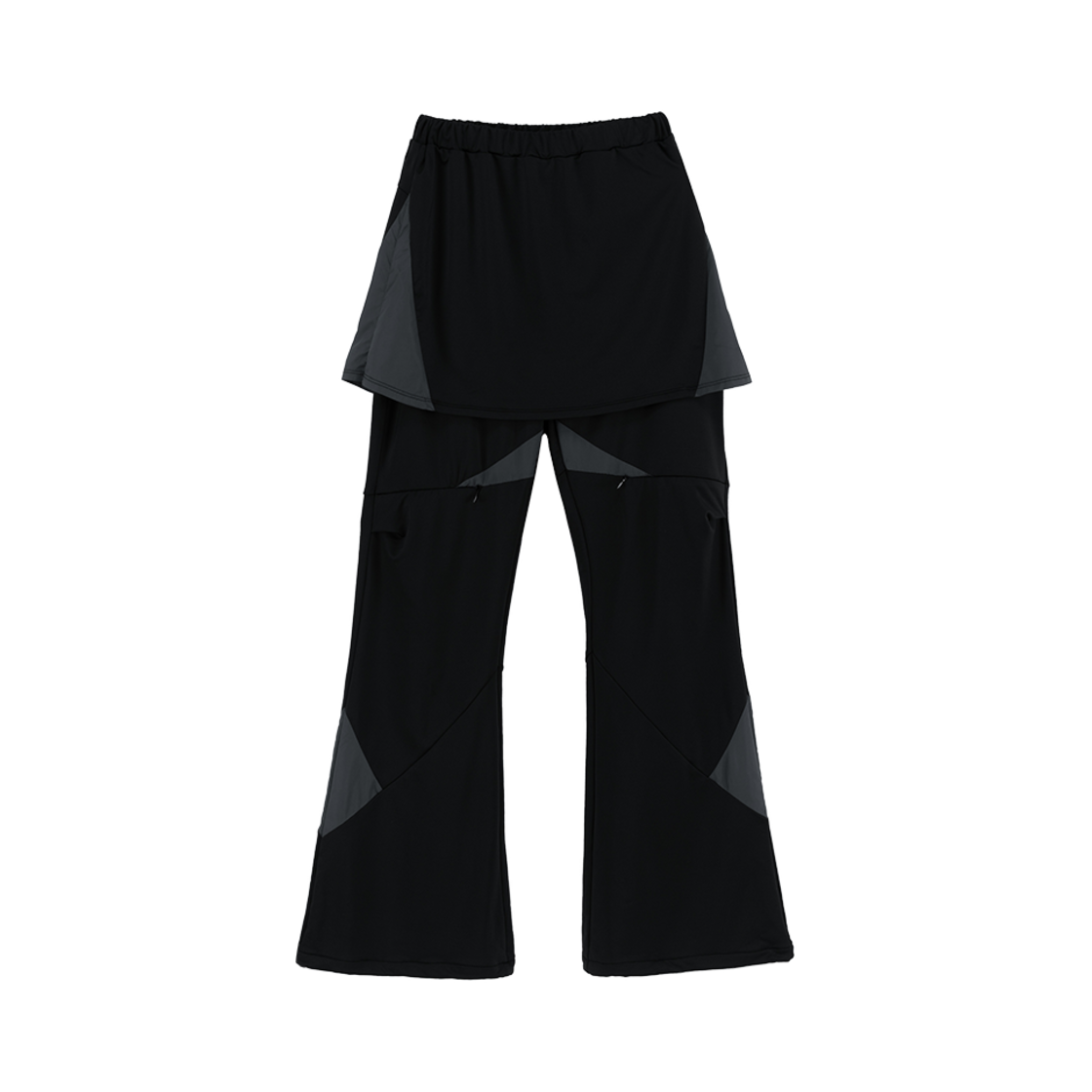 KY24FWSLT07_02 Kiyoi Incision Skirt Pants Black