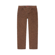 Supreme Multi Type Jacquard Regular Jean Brown - 22FW