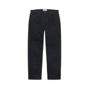 Supreme x New York Yankees Regular Jean Washed Black - 21FW