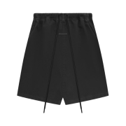 Essentials Denim Relaxed Shorts Overdye Black Denim - 24SS