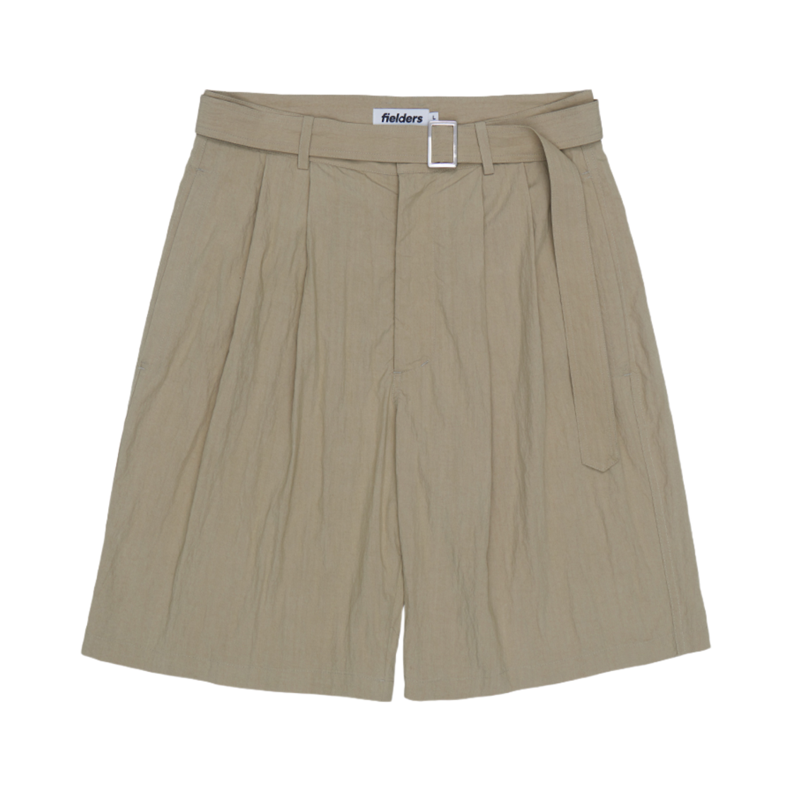 FDC21PTM06BGnew Fielders Two-Tuck Belted Bermuda Pants Beige